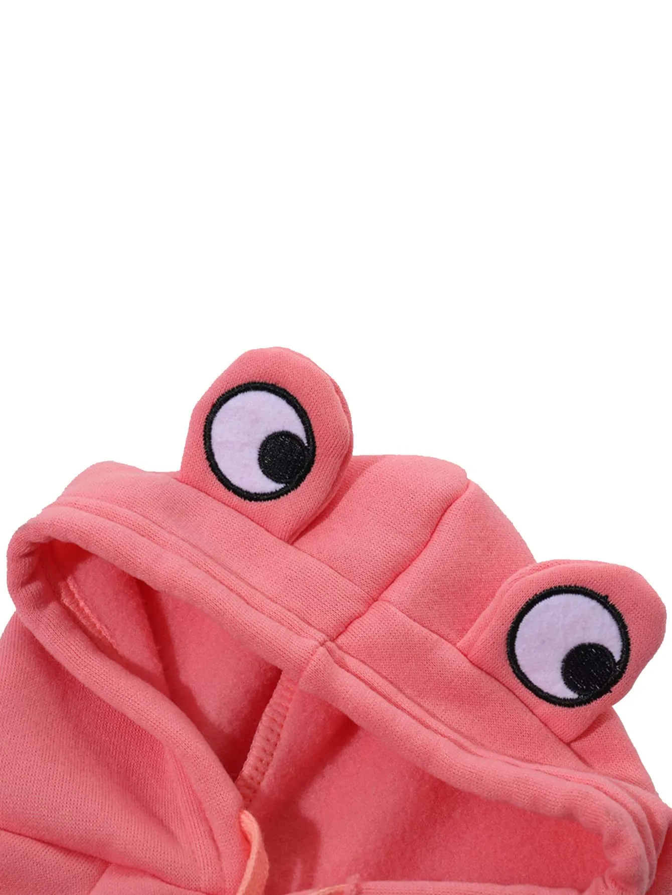 1pc Pink Pet Hoodie With Cartoon Frog Design, Fashionable And Suitable For Sports