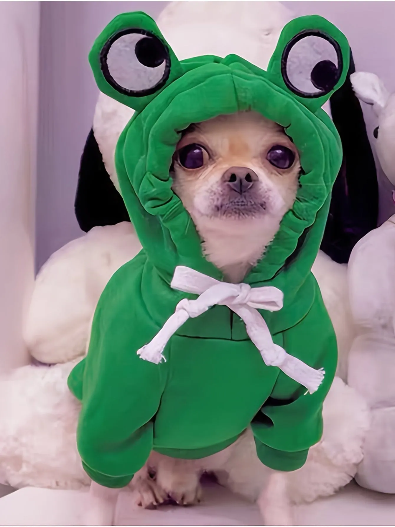 1pc Pink Pet Hoodie With Cartoon Frog Design, Fashionable And Suitable For Sports