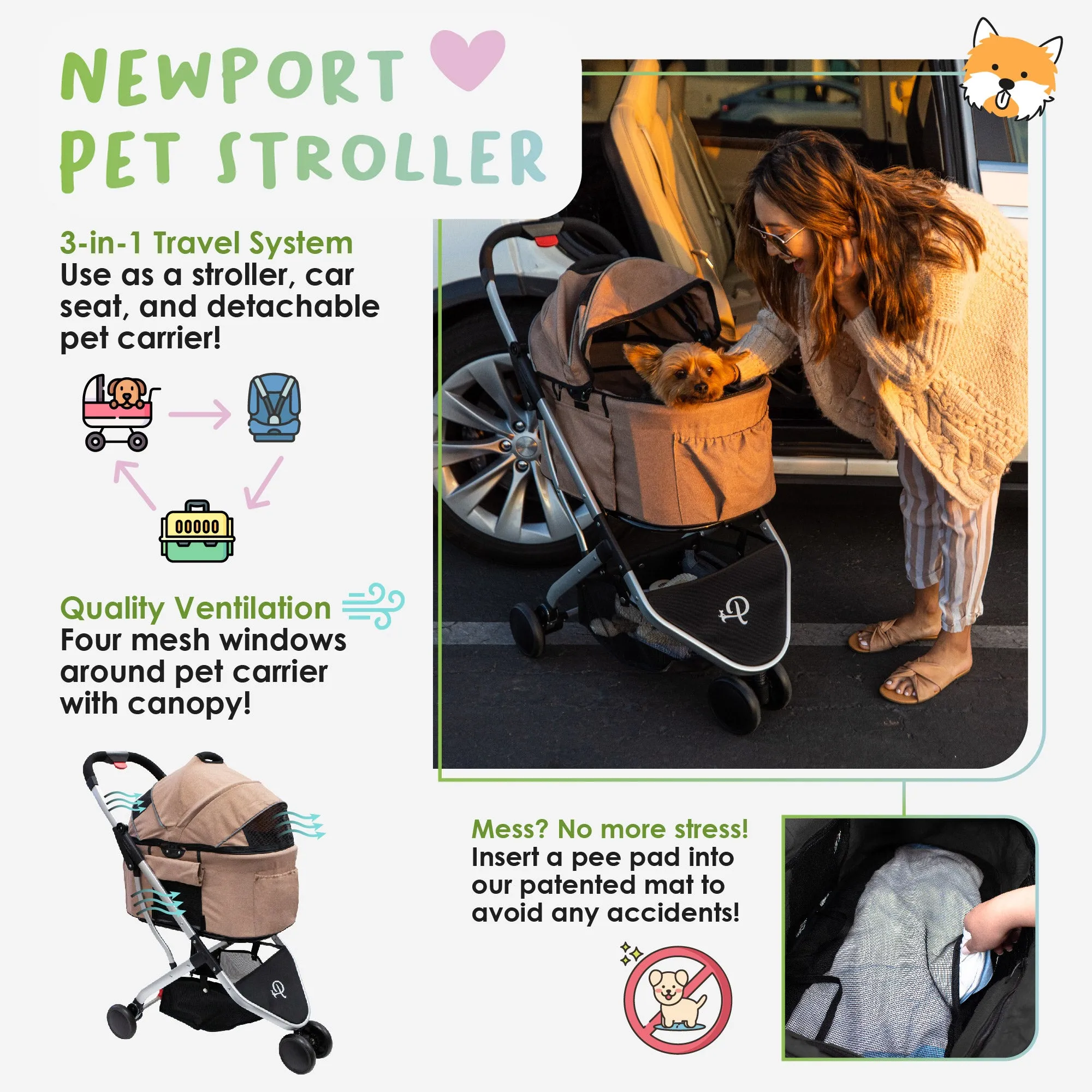 3-in-1 Pet Travel Bundle