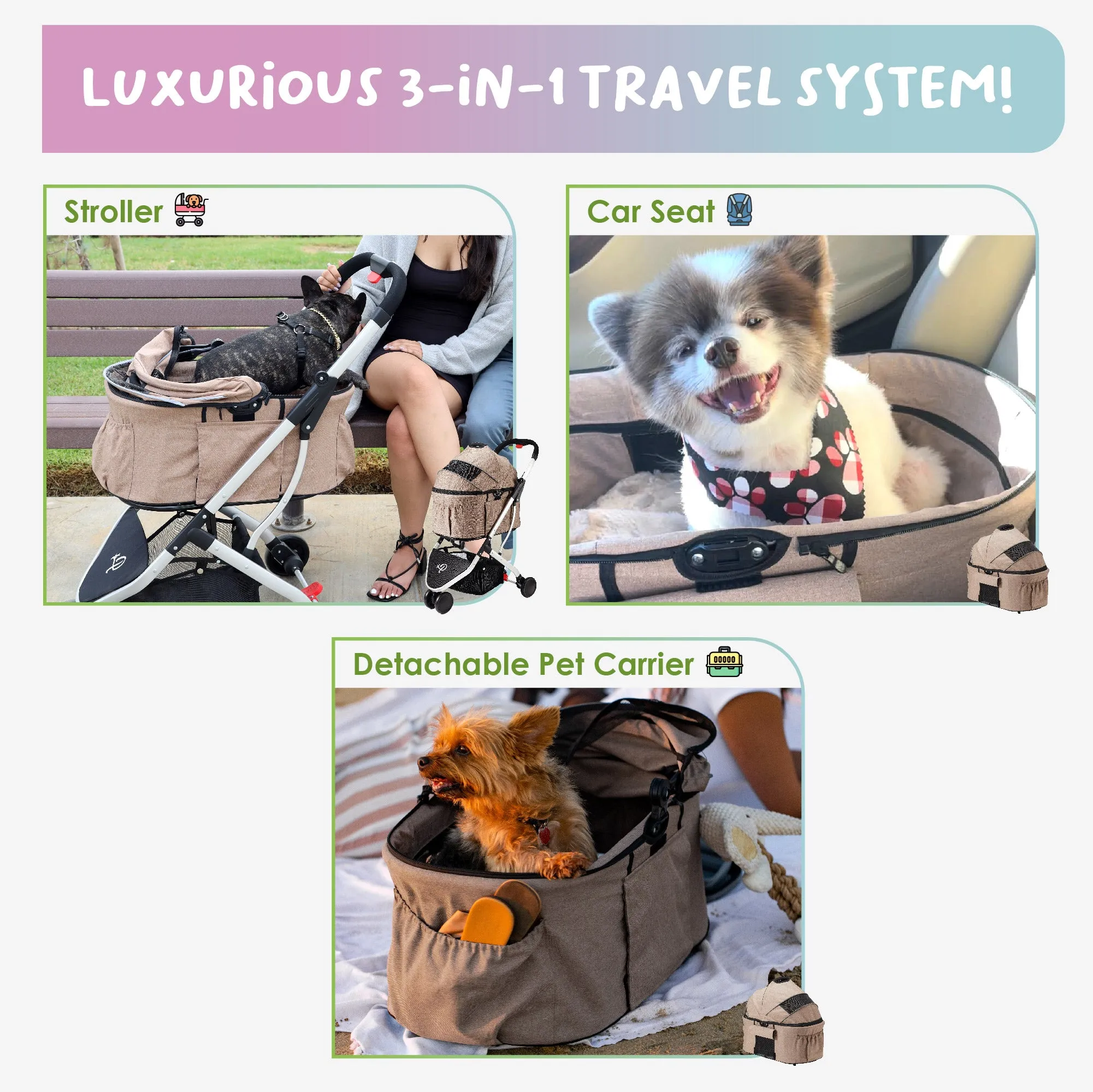 3-in-1 Pet Travel Bundle