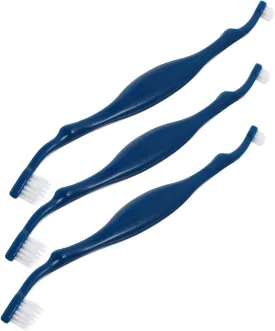3pcs Double Head Pet Toothbrushes for Dogs Cats Ergonomic Design for Easy Cleaning Non Slip Handle Suitable for All Mouth Shapes Essential Pet Supplies for Oral Care