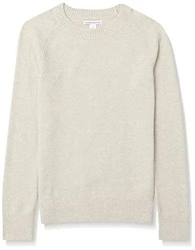 Amazon Essentials Women's Classic-Fit Soft Touch Long-Sleeve Crewneck Sweater, Sage Green Heather, Small