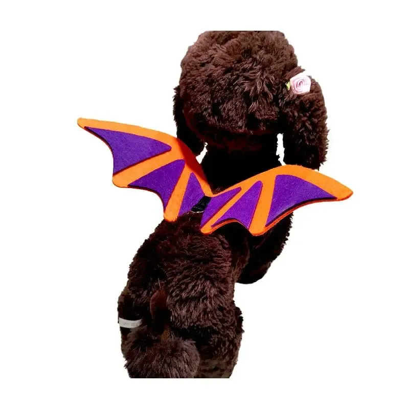 Anniepaw Halloween Bat Wing Costume: Vampire Spider Dress for Dogs and Cats, Creative Pet Accessories