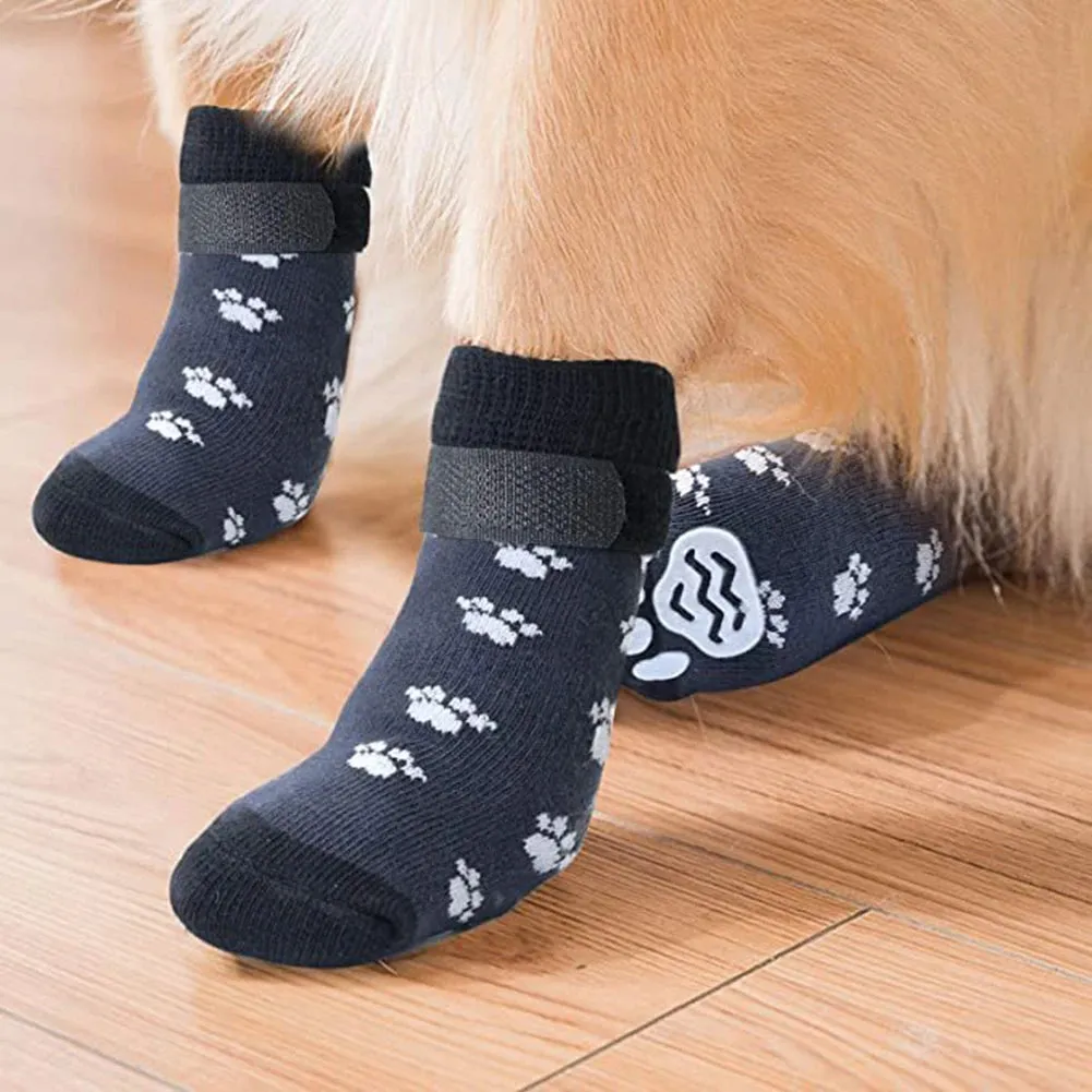 Anti-Slip Dog Socks 4pcs