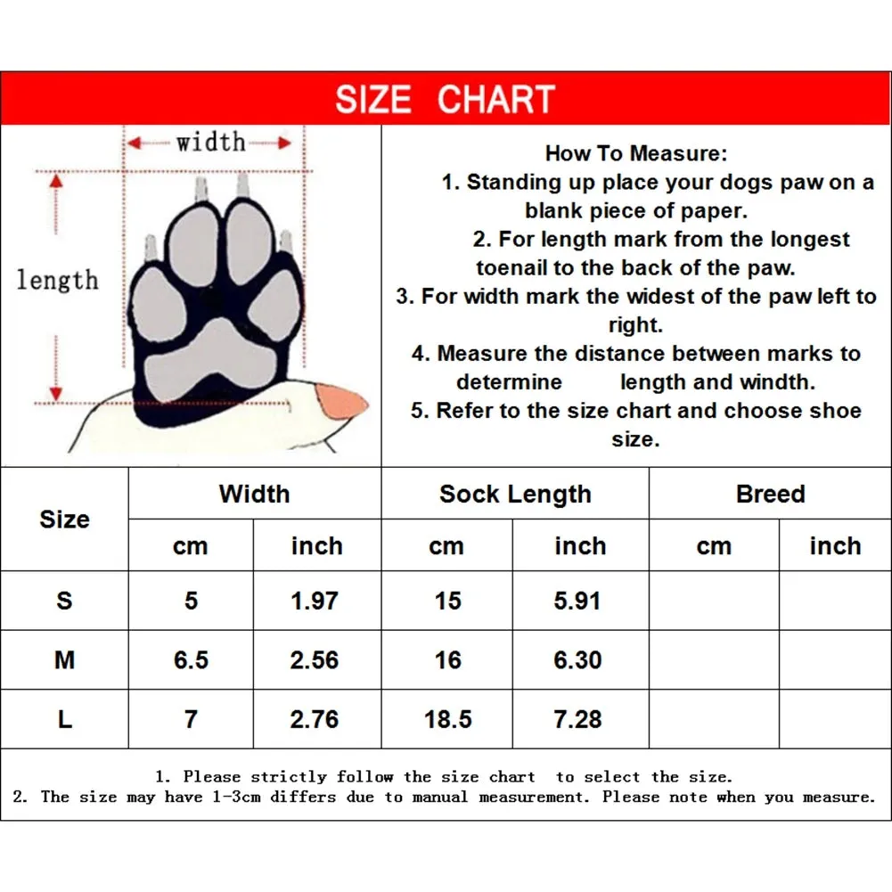 Anti-Slip Dog Socks 4pcs