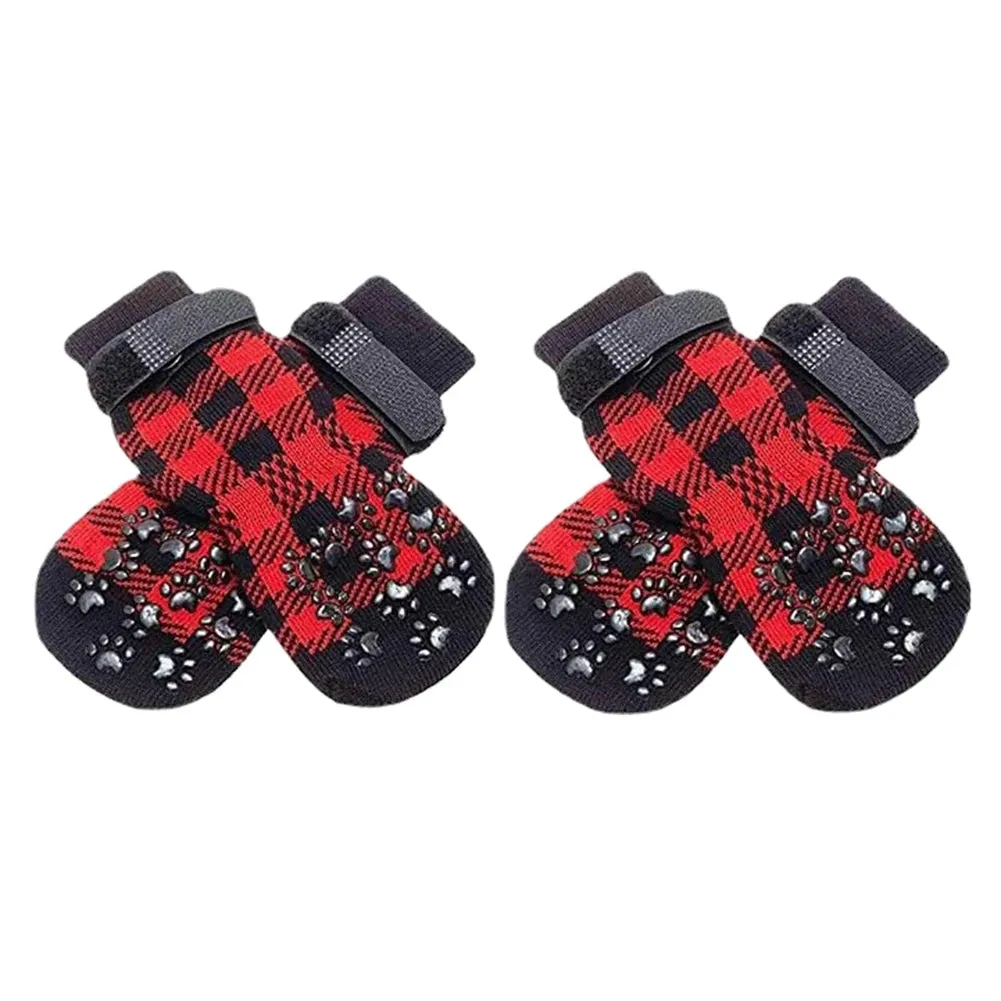 Anti-Slip Dog Socks 4pcs