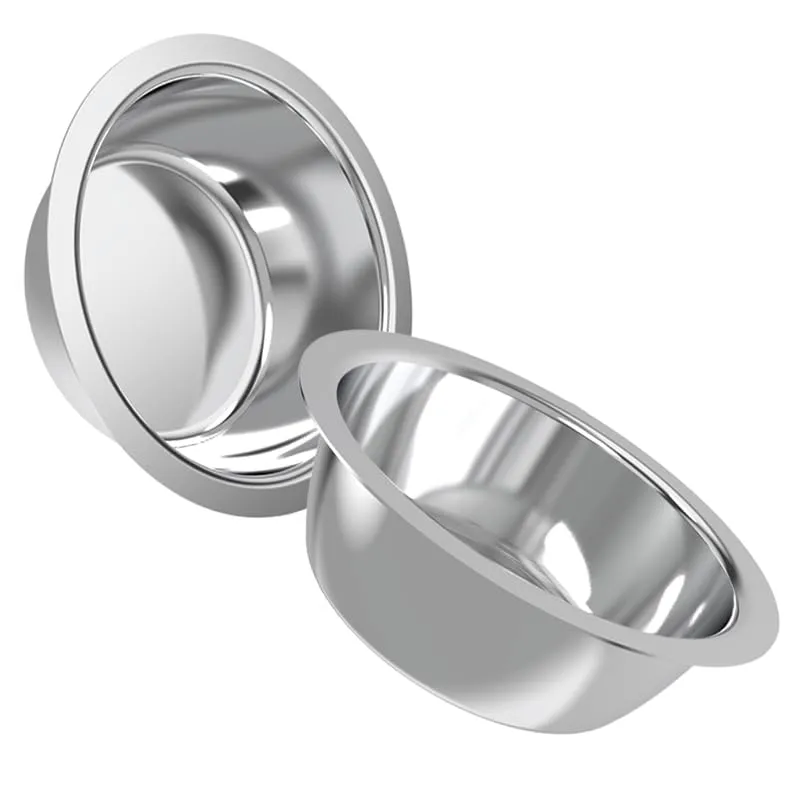 AVERYDAY 104 oz Stainless Steel Dog Bowls Set 2 Pack for Replacement Dog Bowl for Stand, 13 Cups Metal Dog Bowls with 5.24" Deep, Extra Large Dog Water Bowl for Raised Feeder with Opening 7.44-7.64"