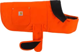Carhartt Firm Duck Insulated Dog Chore Coat, Durable Weather Resistant Jacket for Cold and Windy Conditions, PFAS Free (Hunter Orange), Medium