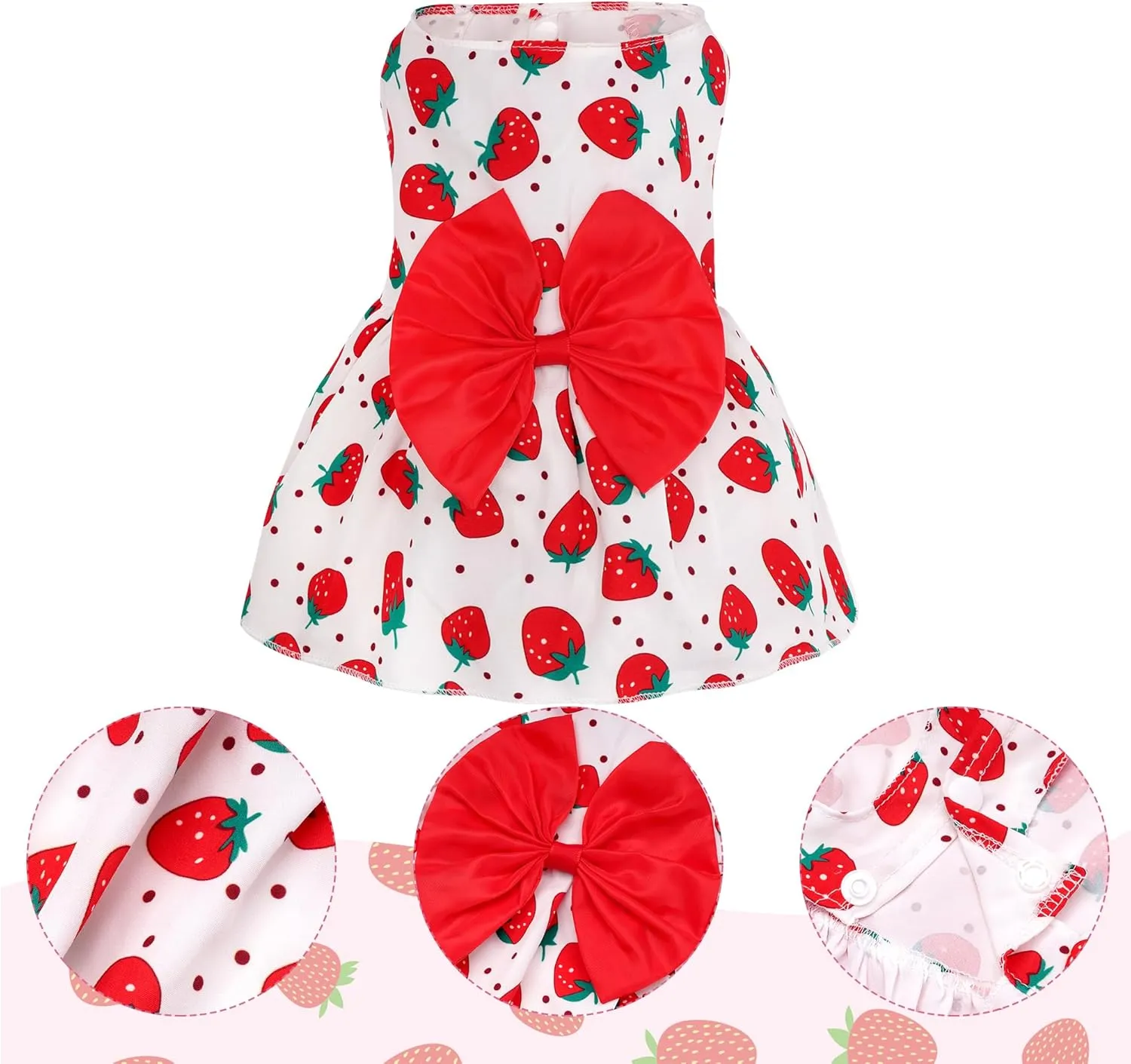 choyaxo Floral Dog Dress Cute Dog Skirt Pet Dress Summer Pet Clothes for Puppy Small Cats