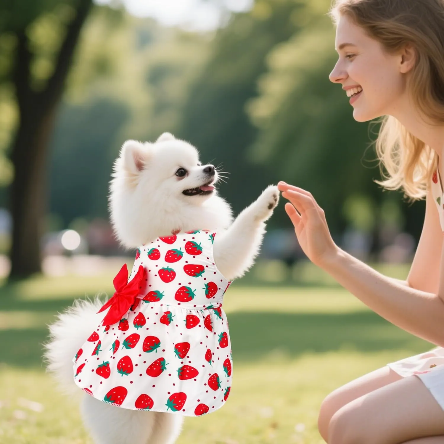 choyaxo Floral Dog Dress Cute Dog Skirt Pet Dress Summer Pet Clothes for Puppy Small Cats
