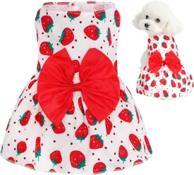 choyaxo Floral Dog Dress Cute Dog Skirt Pet Dress Summer Pet Clothes for Puppy Small Cats