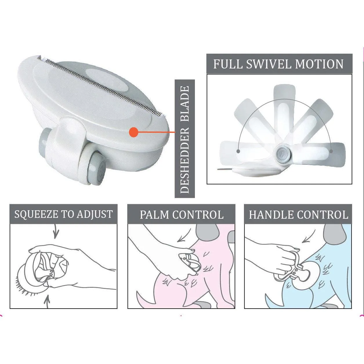 Compact Travel Grooming Comb for Pets Care