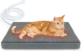 Cute Artificial Pet Nest The Exquisite Heated Cat Bed is Machine Washable and an Artificial Pet Bed, Suitable for Indoor Pet Cats and Dogs Suitable for Indoor Pets(20" L x 16" W x 2" Th)