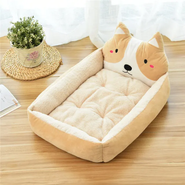 Cute Cartoon Pet Beds Bed Washable