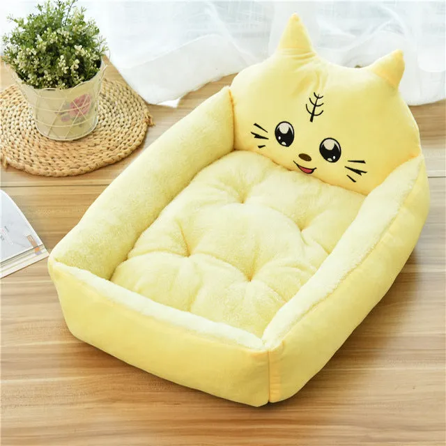 Cute Cartoon Pet Beds Bed Washable