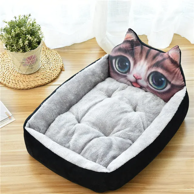Cute Cartoon Pet Beds Bed Washable