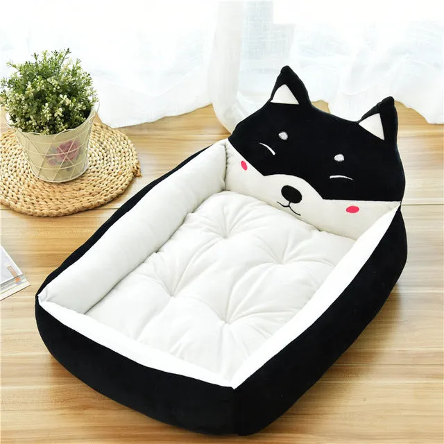 Cute Cartoon Pet Beds Bed Washable