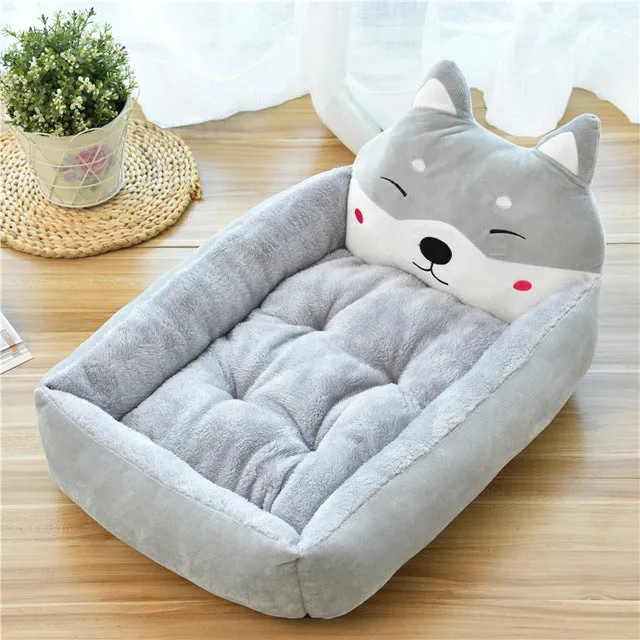 Cute Cartoon Pet Beds Bed Washable