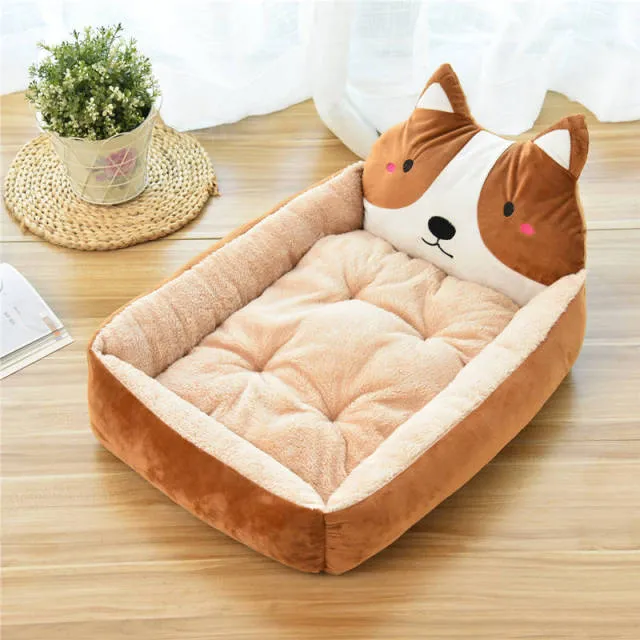 Cute Cartoon Pet Beds Bed Washable