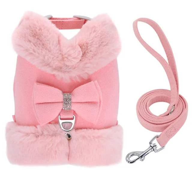 Cute Yorkie Dog Harness Leash