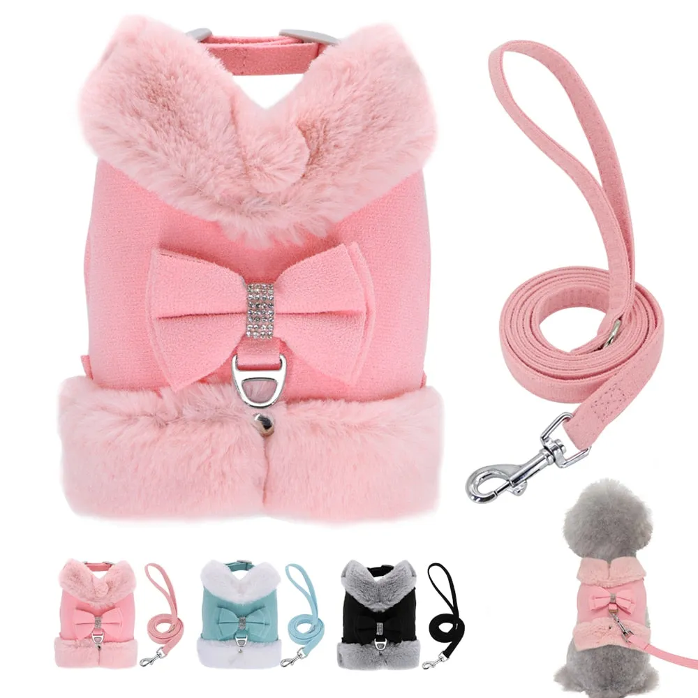 Cute Yorkie Dog Harness Leash