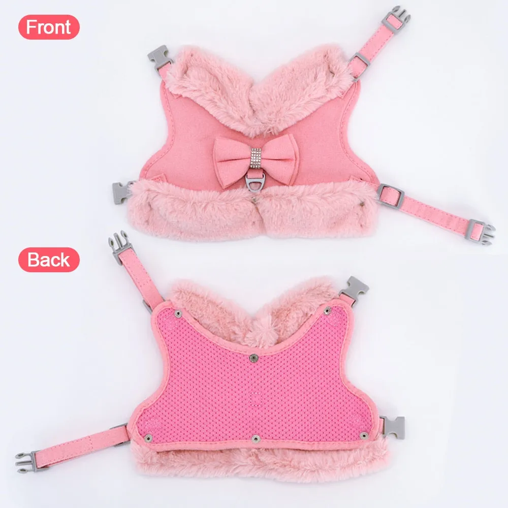 Cute Yorkie Dog Harness Leash