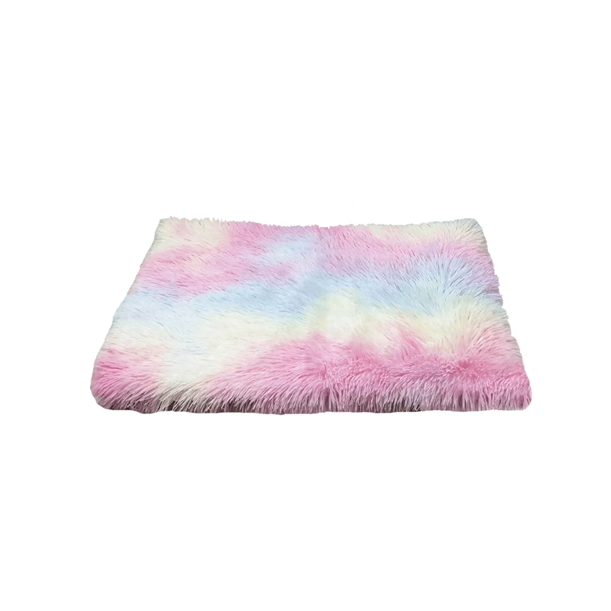Dog Cat Long Plush Puppy Cushion Mat Soft Pet Bed Winter Warm Sleeping Bed for Dogs Kennel Portable Cat Supplies
