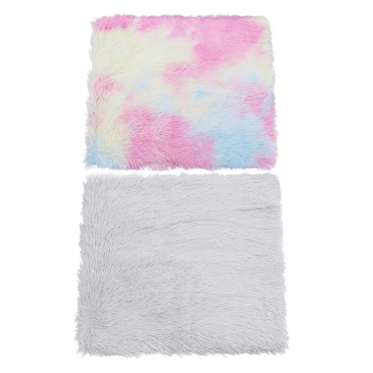 Dog Cat Long Plush Puppy Cushion Mat Soft Pet Bed Winter Warm Sleeping Bed for Dogs Kennel Portable Cat Supplies