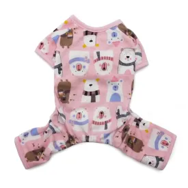 Dog Pajamas Polar Bear Pink
