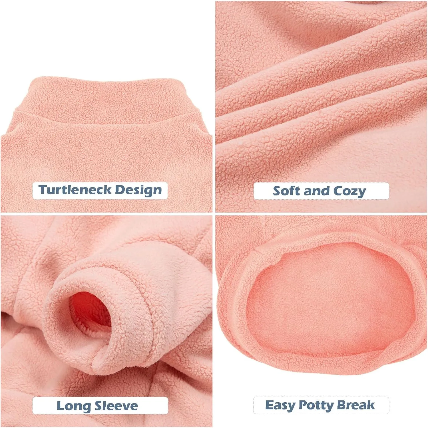 Dog Sweater, 3 Pack Dog Sweaters for Small Dogs Girl Boy, Ultra Soft Warm Puppy Clothes Dog Coat for Winter (Rose Lt Pink Lt Purple, Medium)