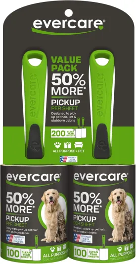 Evercare Pet 100 Layer Lint Roller Twin Pack
