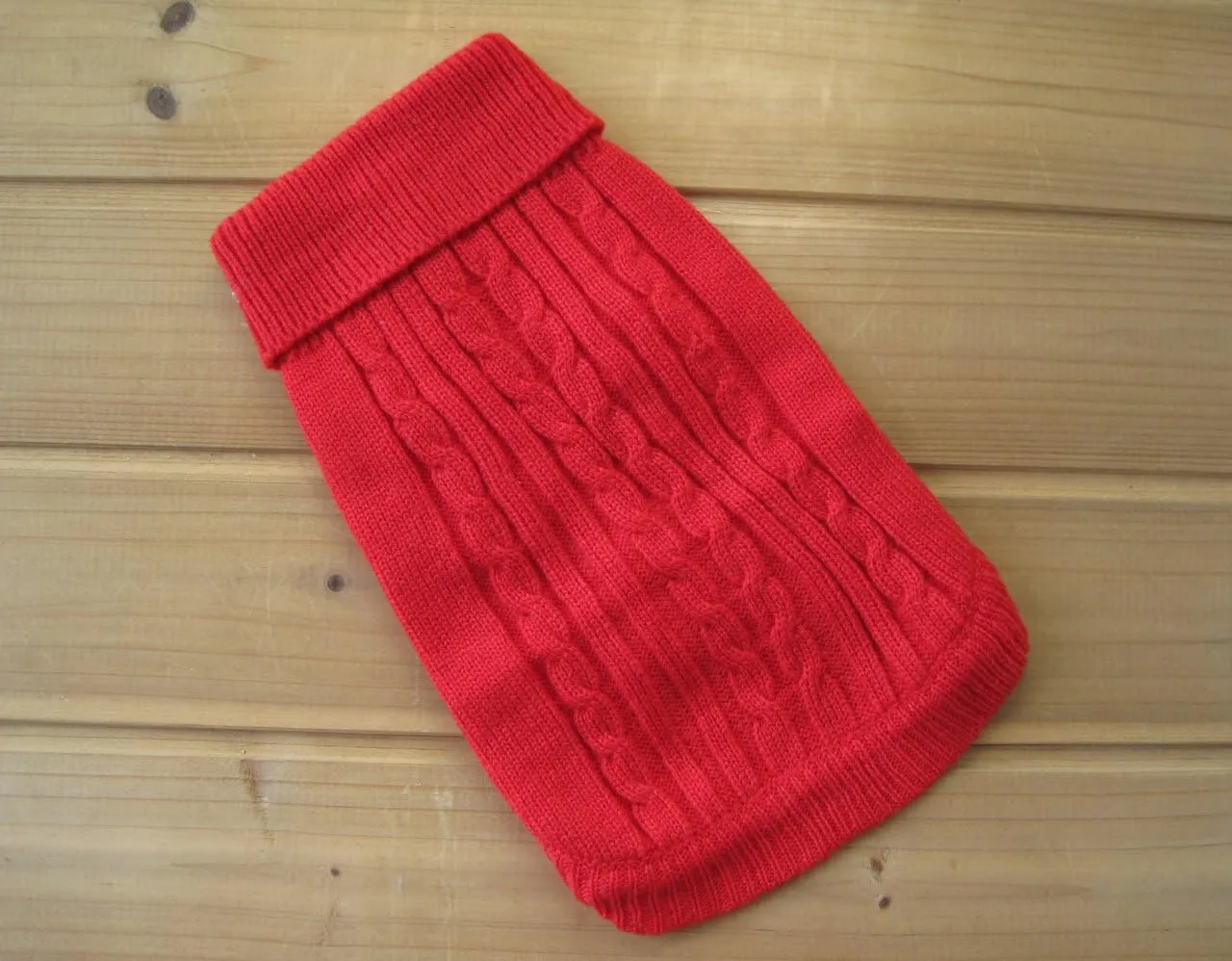 FAMI Dog Clothes Dogs Sweater Soft Puppies Clothing Winter Puppy Sweaters Warm Outfit for Dogs Small XS S Cat Apparel(Red,Medium)
