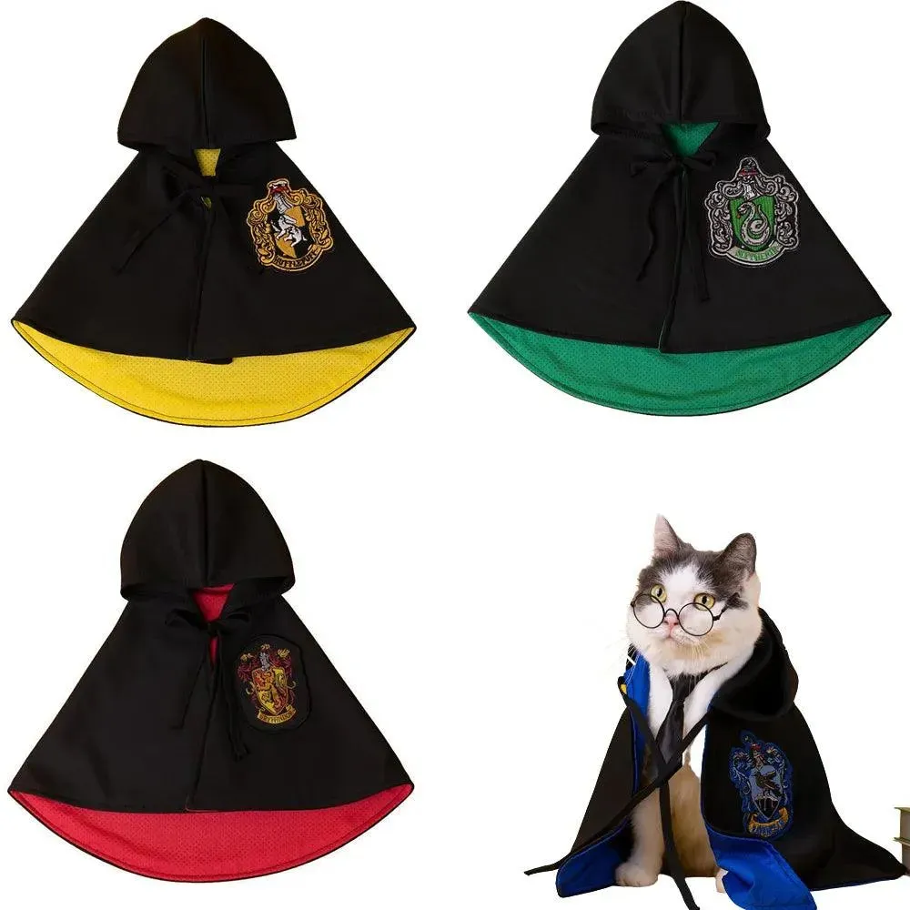 Halloween Cloak Hat Pet Costume