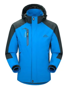 Hiking Jacket Men Autumn Outdoor Sports Coats Climbing Trekking Windbreaker Travel Waterproof Jackets Black
