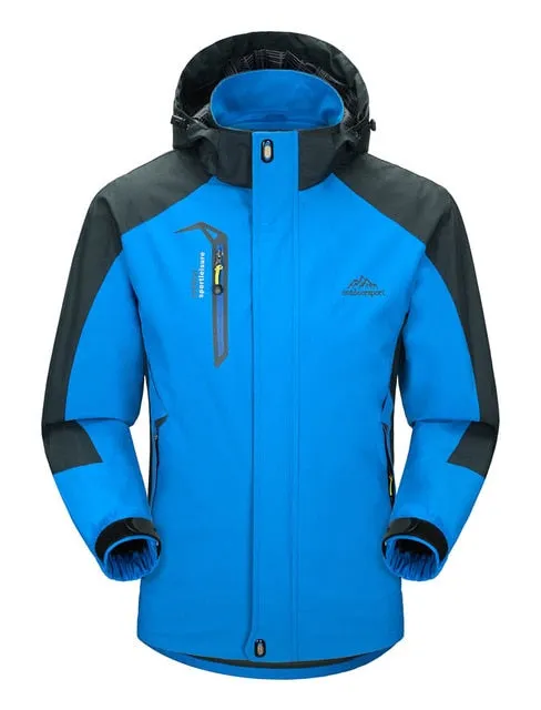 Hiking Jacket Men Autumn Outdoor Sports Coats Climbing Trekking Windbreaker Travel Waterproof Jackets Black