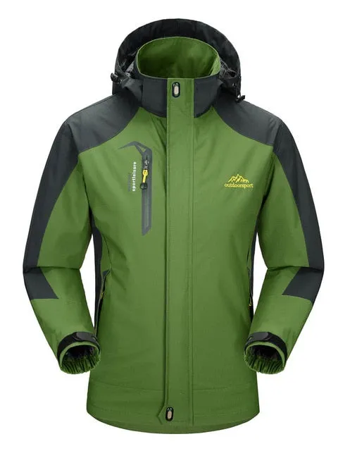 Hiking Jacket Men Autumn Outdoor Sports Coats Climbing Trekking Windbreaker Travel Waterproof Jackets Black