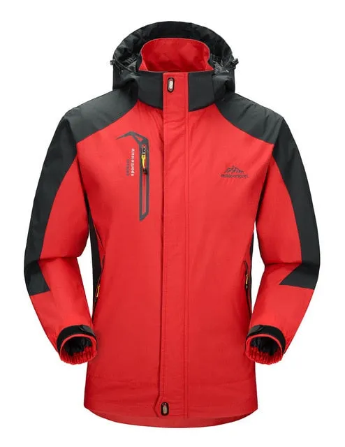 Hiking Jacket Men Autumn Outdoor Sports Coats Climbing Trekking Windbreaker Travel Waterproof Jackets Black