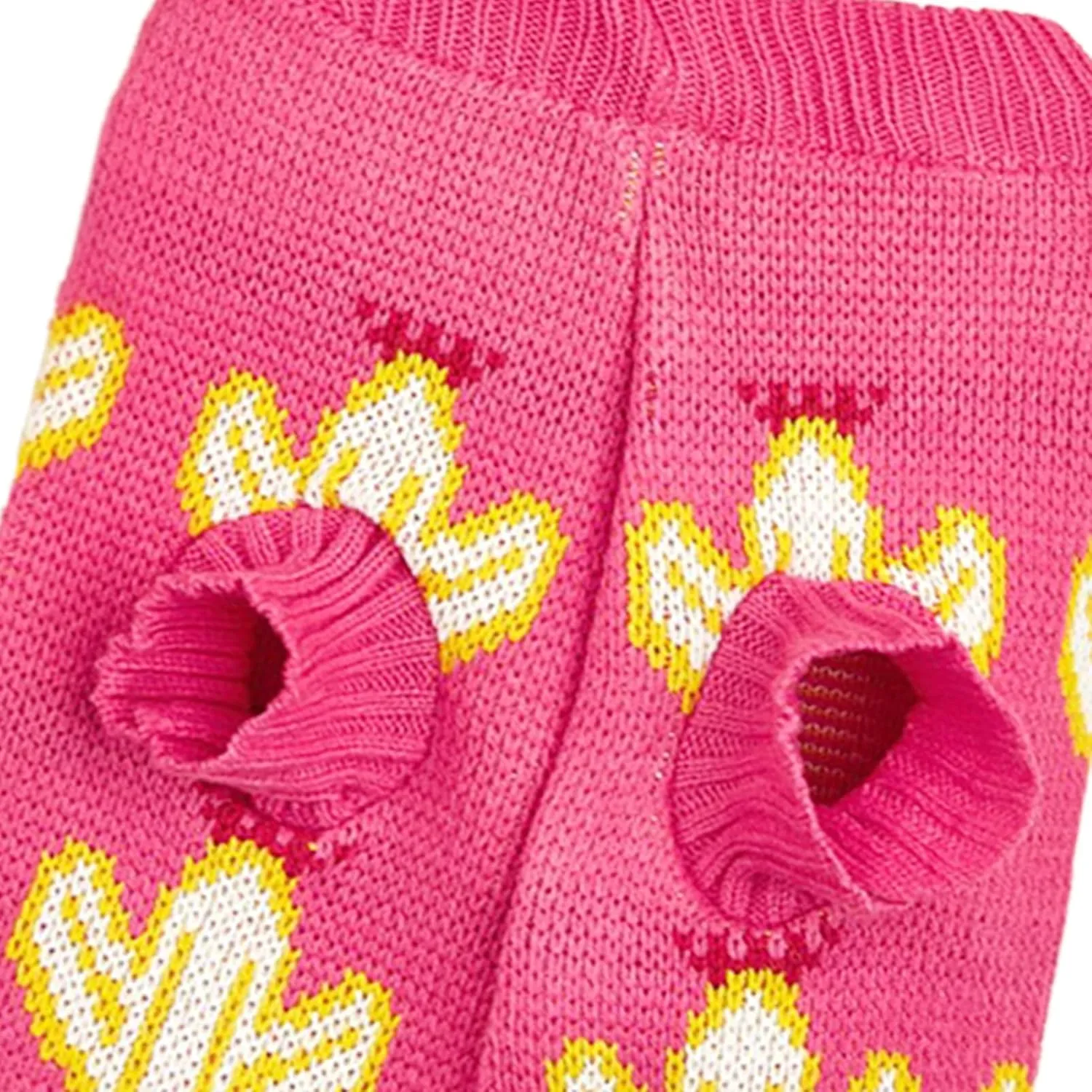 Jecikelon Knit Small Dog Sweater Cactus Soft Puppy Knitwear Clothes Winter Warm Pet Pullover Sweater for Small Dogs Cats Outfits Clothing (X-Large, Rose)