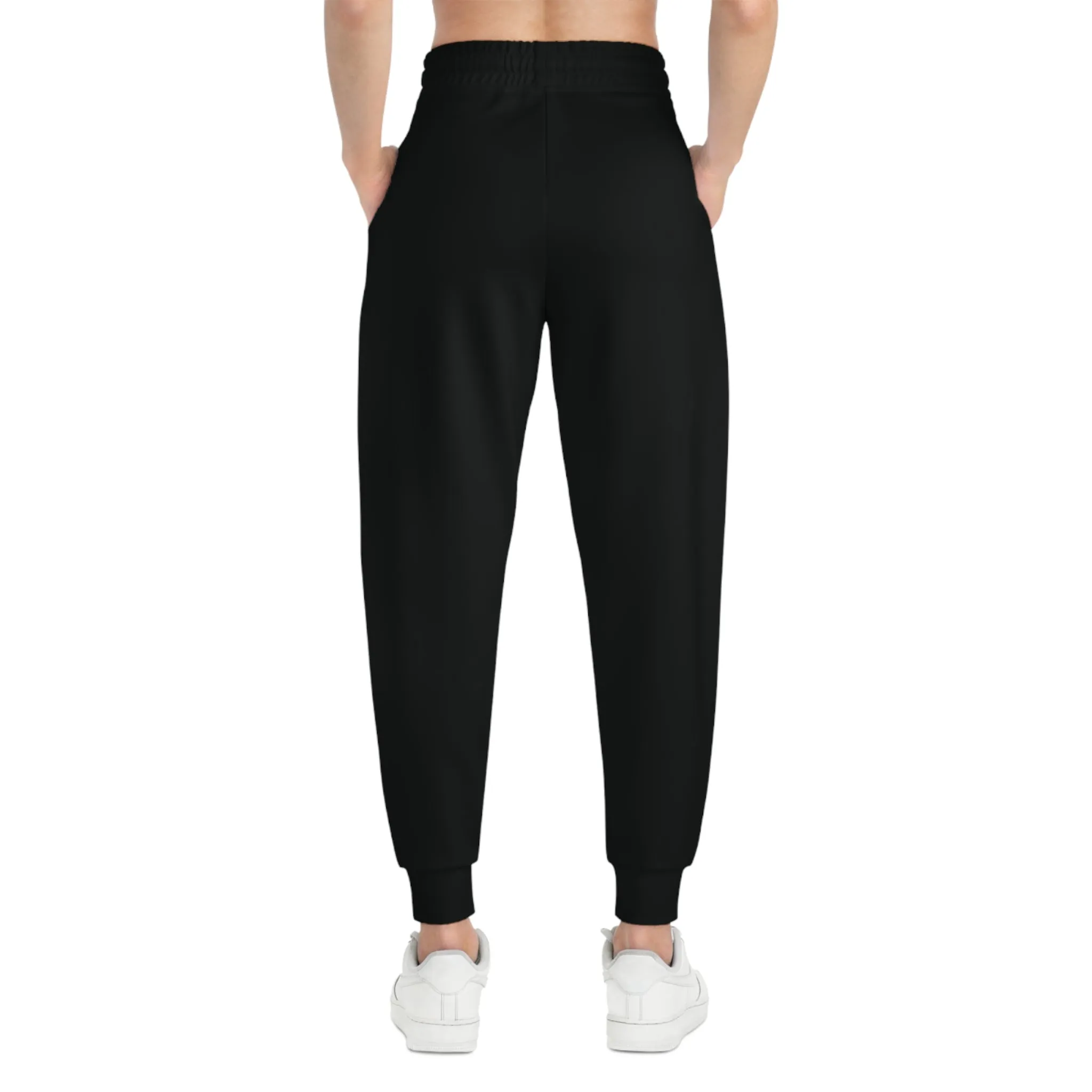 Love Paw Print Athletic Joggers - Cute Dog Lover Sweatpants, Cozy Animal Print Lounge Pants, Workout Leggings, Comfy Yoga Bottoms, Casual