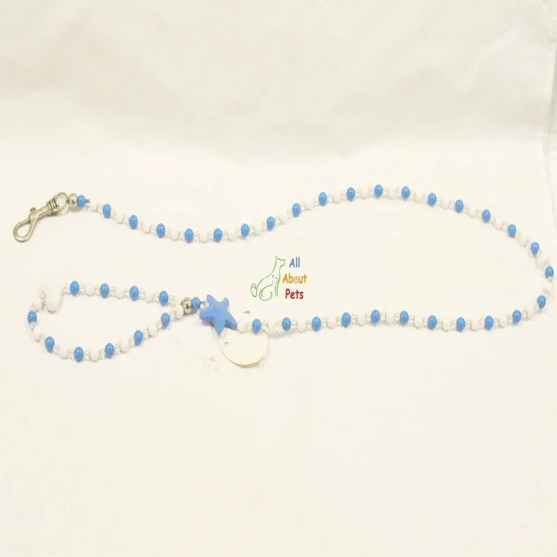 Luxury Pearls Pet Dog Chain Leash for Small Dogs & Cats