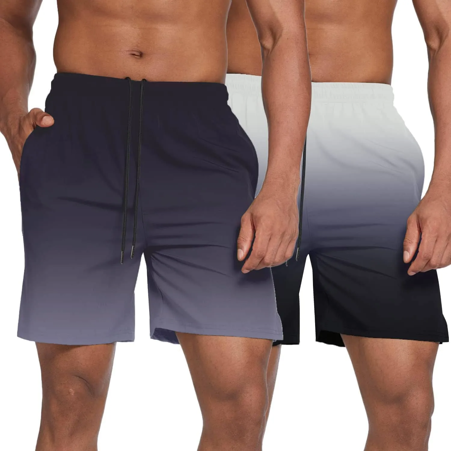 Men's 2 Pack Gym Workout Shorts (US Only)