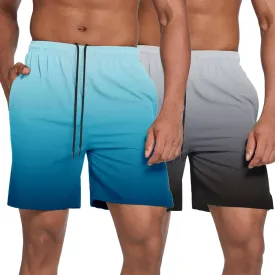 Men's 2 Pack Gym Workout Shorts (US Only)