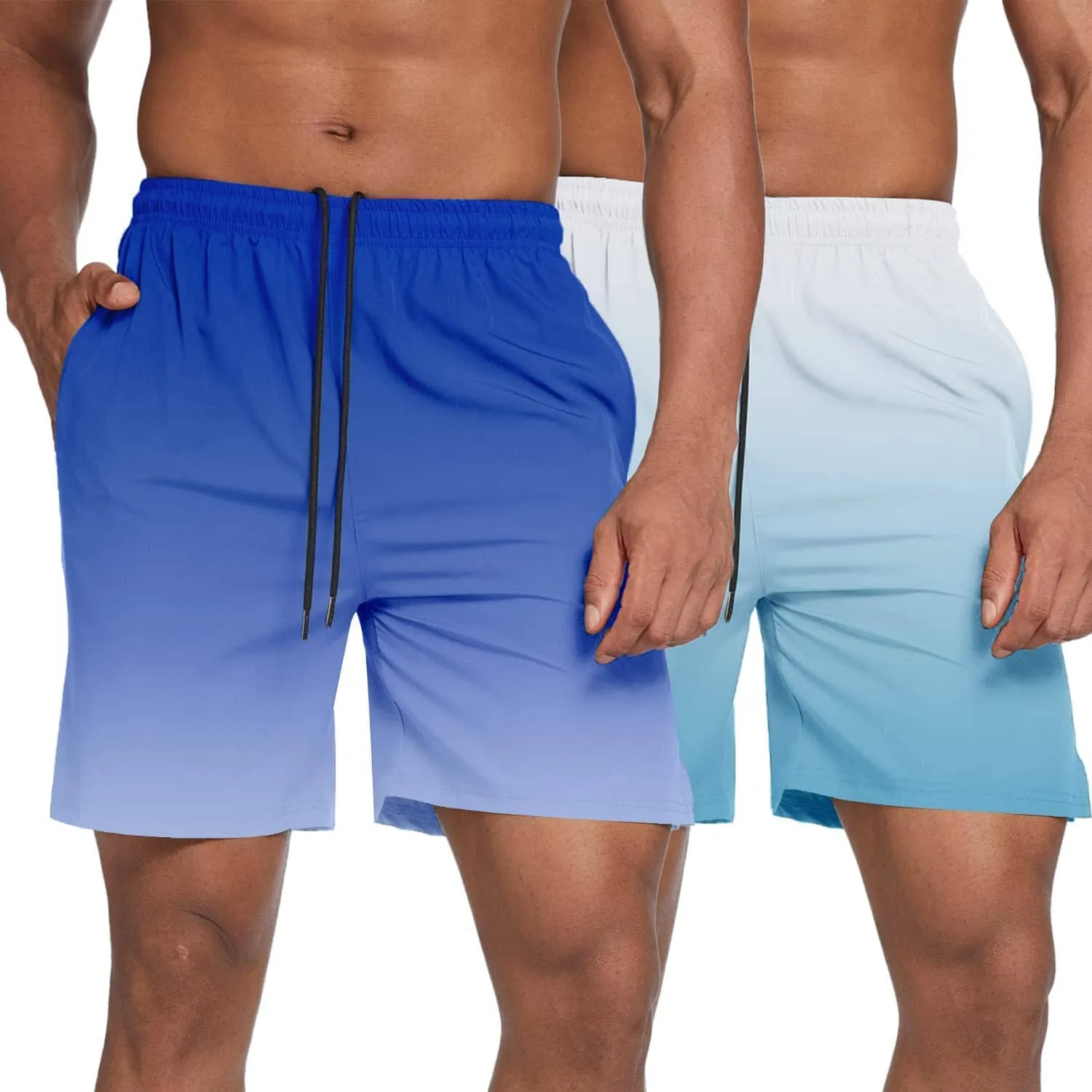 Men's 2 Pack Gym Workout Shorts (US Only)