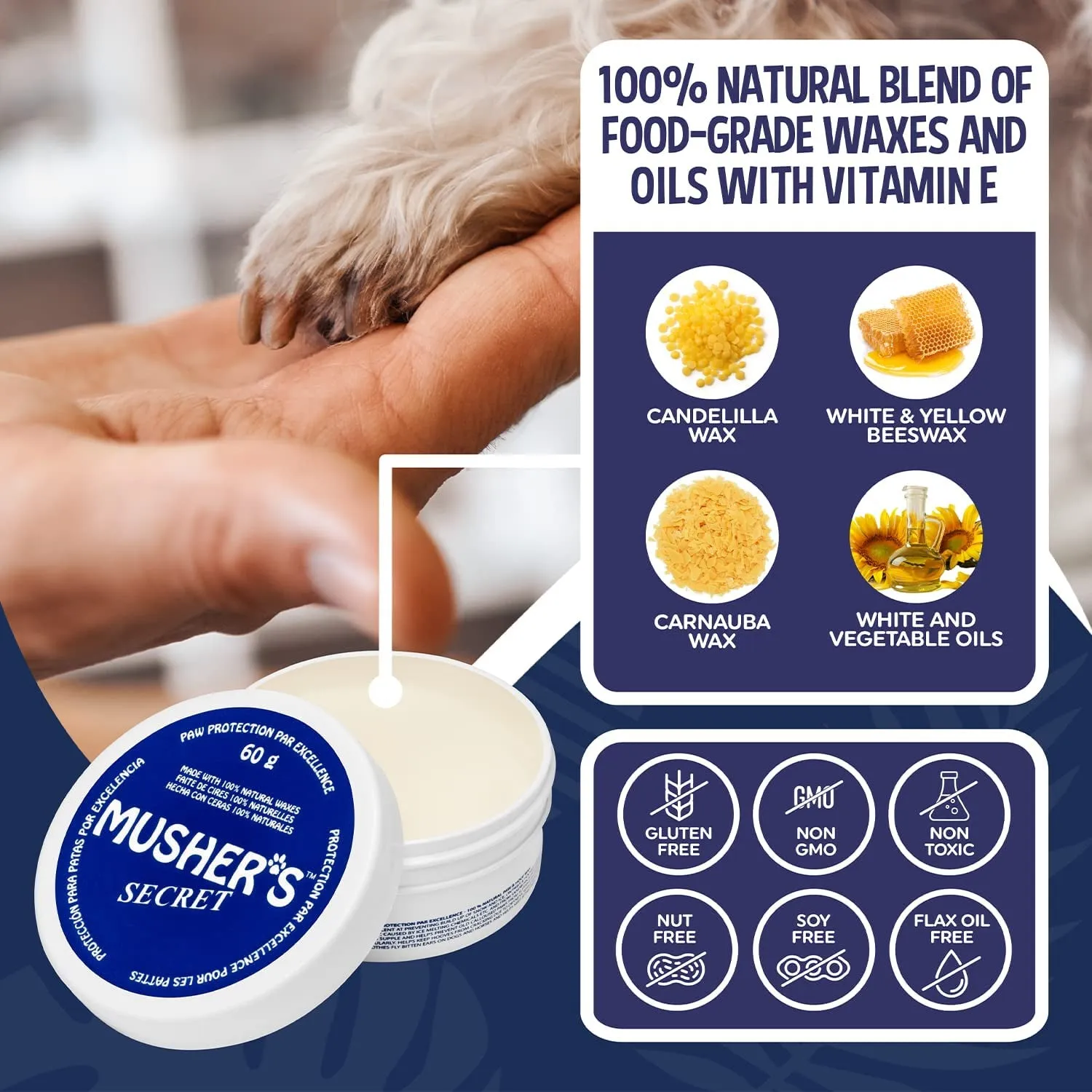 Moisturizing Dog Paw Balm 60 G (2.1 Oz)