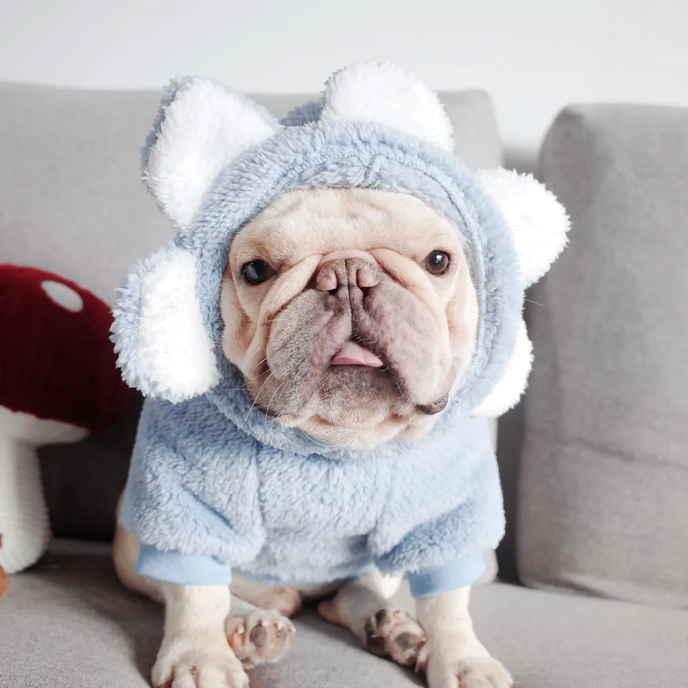 Pet Clothes Dog Autumn and Winter Brushed Hoody