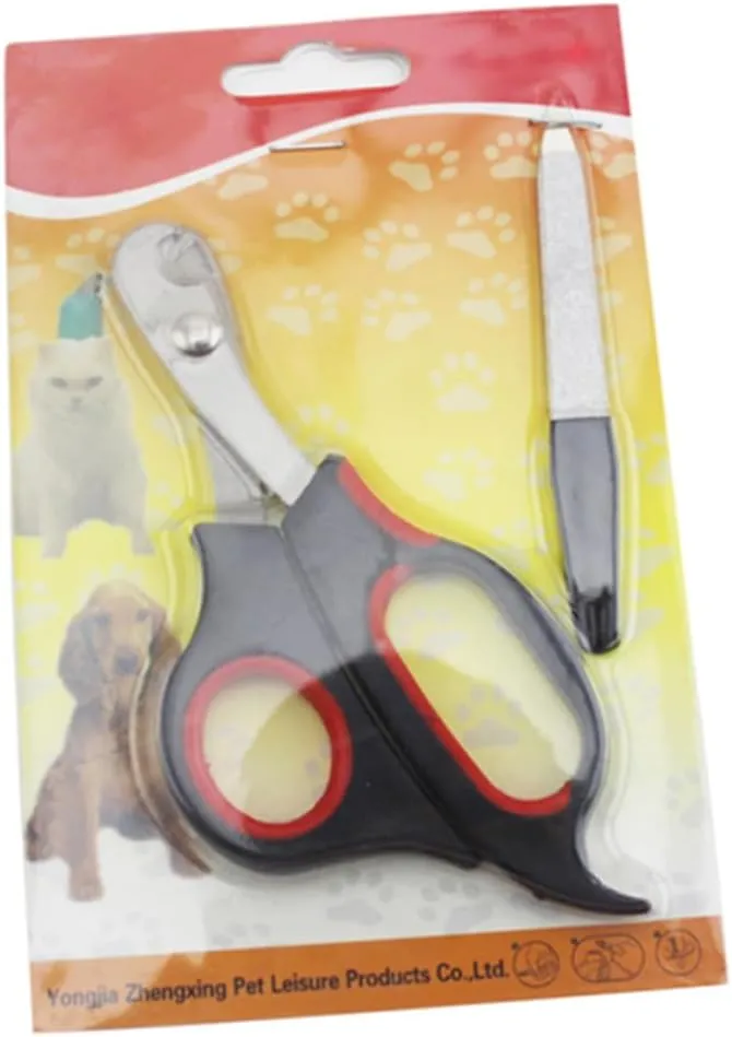 Pet Nail Clipper Set Nail Grinder for for Small to Medium Cats Safety Guard