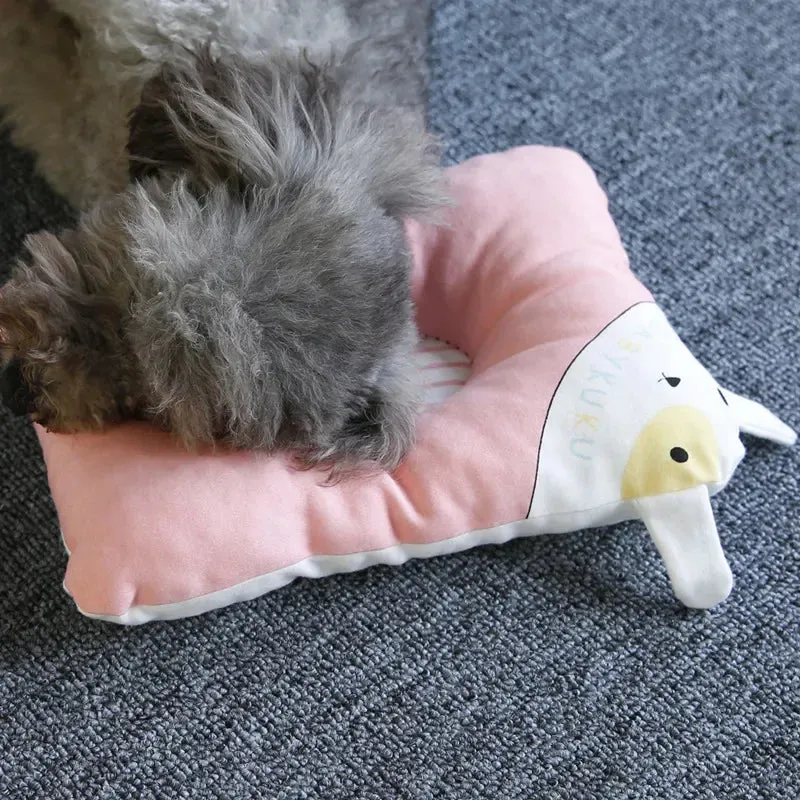 Pet Pillow | Oval Piggy Sleeping Pillow for Cats & Dogs | Dog Supplies | Teddy, Bibi Bear, Pomeranian