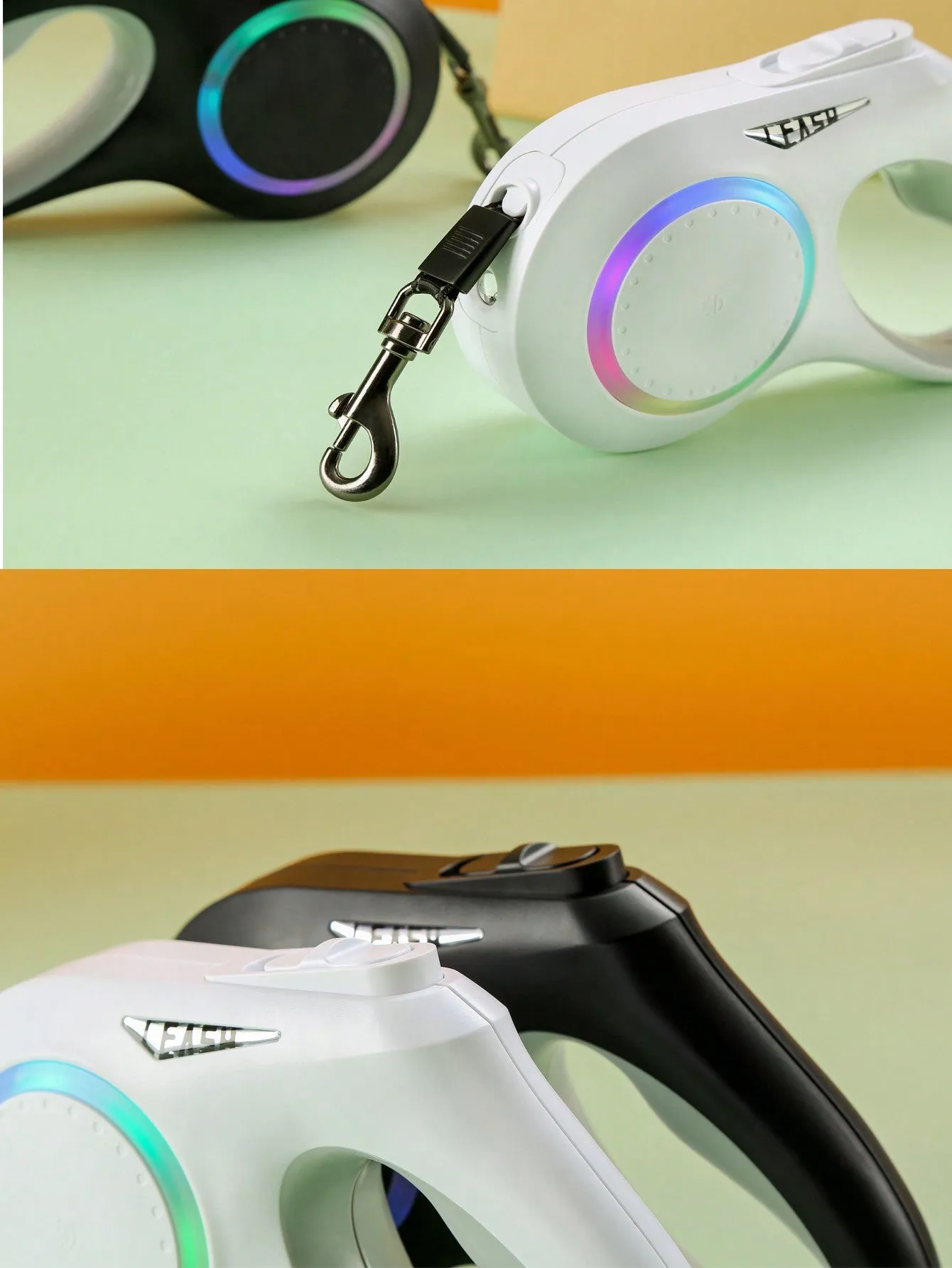 Pet Products Cross-Border New Dog Leash Automatic Retractable Leash Recharging Dog Leash Wholesale Large Dog Leash