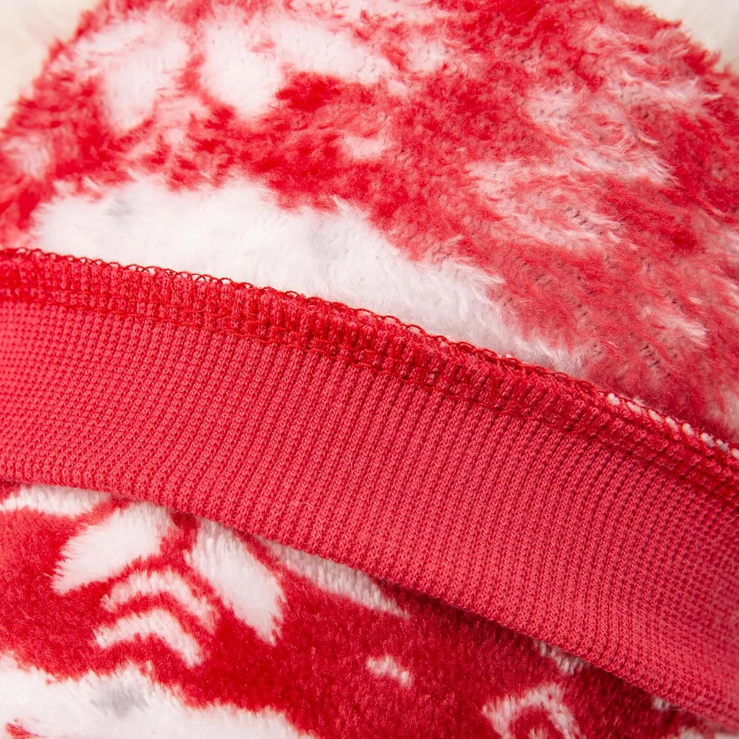 POMIU Dog Sweater, Dog Sweaters for Small Medium Dogs or Cat, Warm Soft Flannel Pet Clothes for Dogs Girl or Boy, Dog Shirt Coat Jacket (Xmas Red Xmas White, Large)
