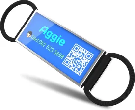 QR Code Slide On Dog Tag, Personalized Dog Name Tags, Silent Noiseless - Free Online & Scan QR Receive Instant Location Alert Email